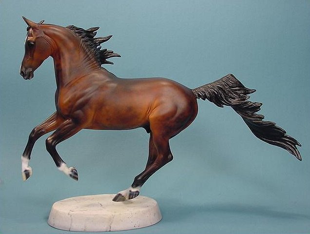 Bay model horses